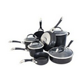 Symmetry  11 Piece Cookware Set - Black/Silver/Clear